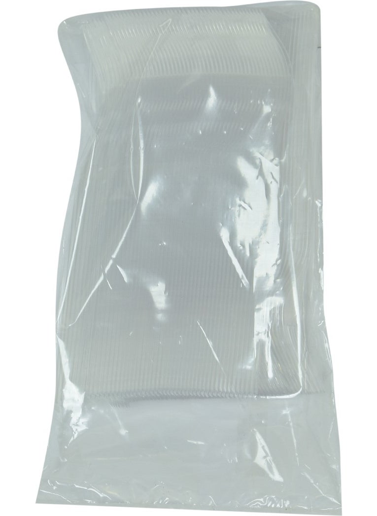 Plastic Forks Economical 1654 mm Transparent 100 Pcs