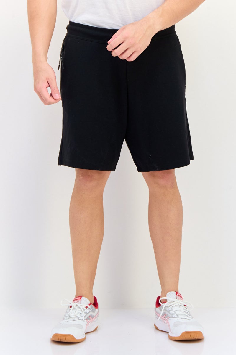 Celio Men Plain Basic Shorts, Black - Image 1