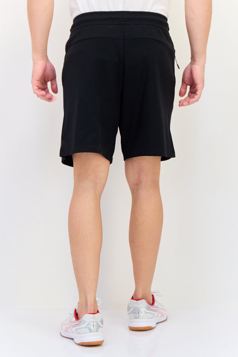 Celio Men Plain Basic Shorts, Black - Image 3