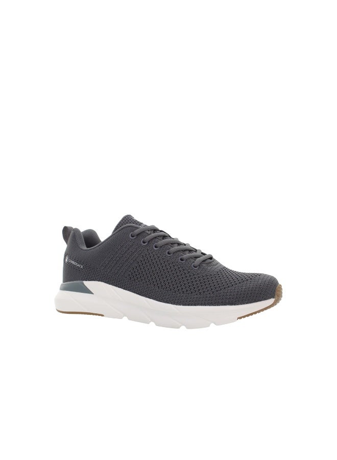 LUMBERJACK أحذية رياضية رمادية للرجال من لامبرجاك كونكت - خفيفة الوزن وقابلة للتنفس مع أربطة، أحذية جري غير رسمية - Image 1