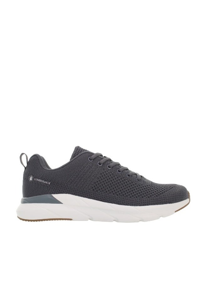 Lumberjack Connect Grey Men’s Sneakers – Lightweight Breathable Lace-Up Casual Running Shoes - Image 1