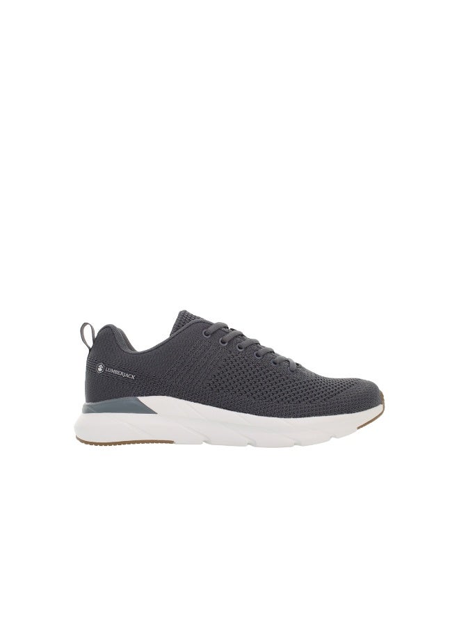 Lumberjack Connect Grey Men’s Sneakers – Lightweight Breathable Lace-Up Casual Running Shoes - Image 2