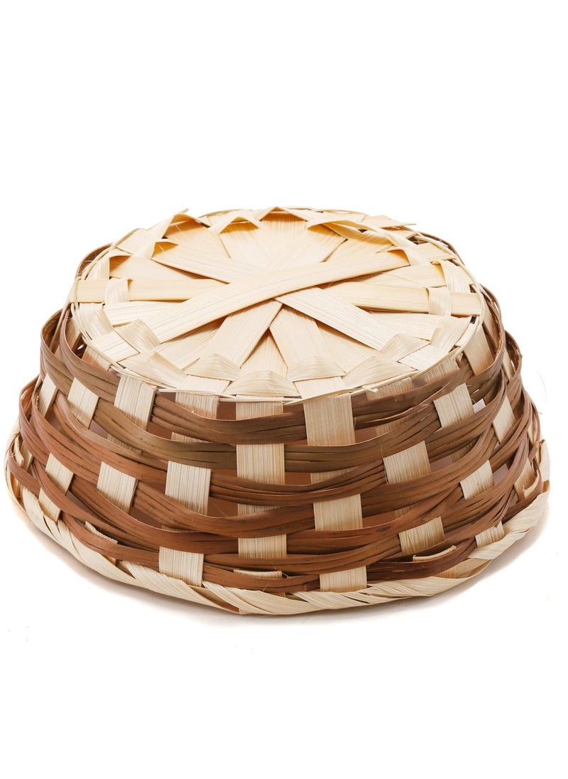 Excefore Round Gift Baskets,12 Pack Wicker Hamper Basket, Woven Bread Baskets for Serving Small Gift, Food Serving Baskets, Food Storage Basket for Kitchen Restaurant Display Decor  - Image 3