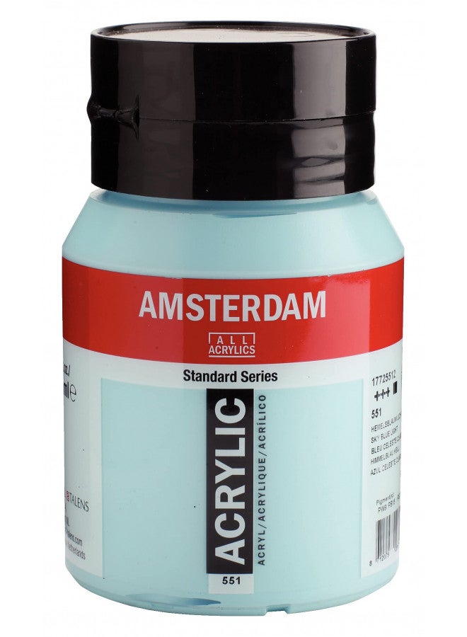 Amsterdam Standard Series Acrylic Jar 500 ml Sky blue light 551 (17725512) - Image 1