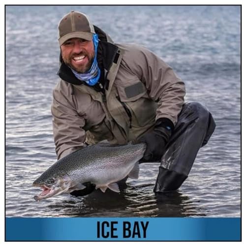 Glacier Glove Men's Ice Bay Waterproof Fleece-Lined Blind Stitched Neoprene Gloves | Seamless Palm with Sharkskin Texture, Gray, Medium - Image 4