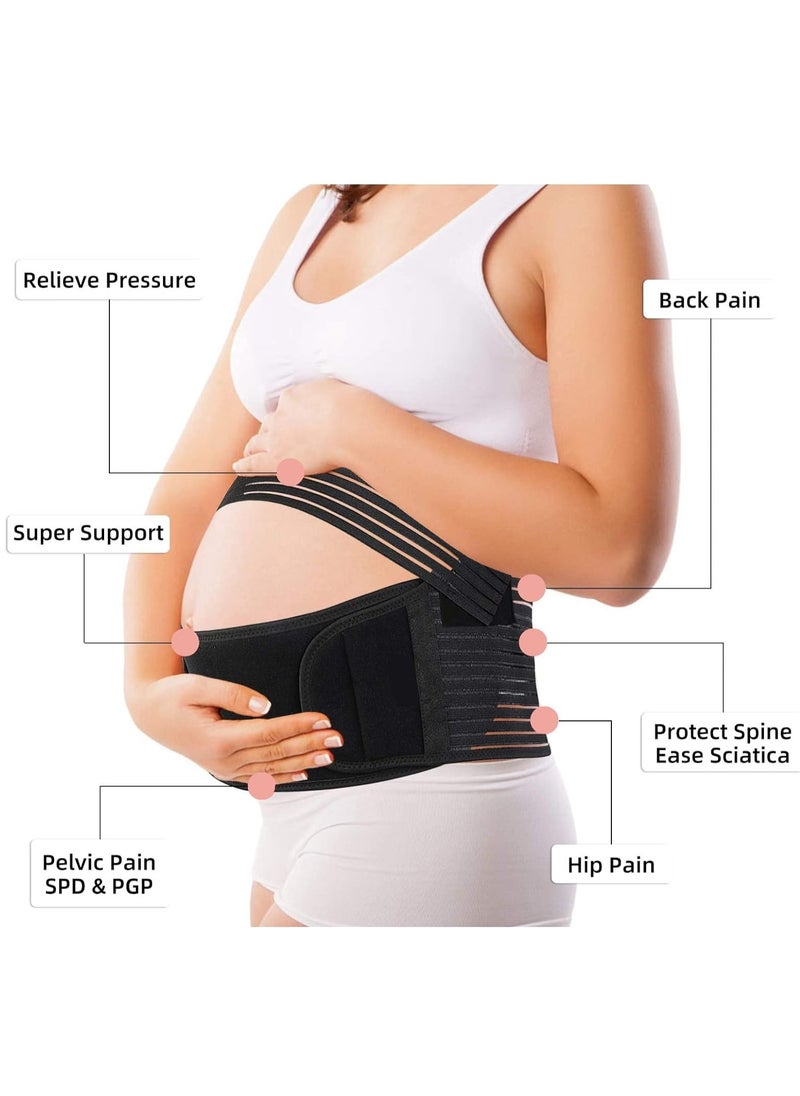 Generic Maternity Belly Band, Pregnancy Support Belt, Breathable Belly Support Brace for Abdomen, Pelvis, Waist and Back Pain, Lightweight Abdominal Binder, Adjustable 3-in-1 Maternity Belt for Pregnancy  - Image 3