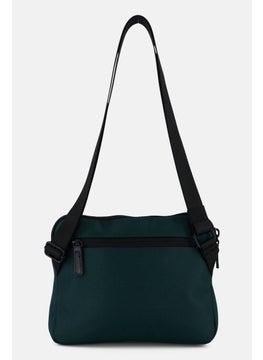 Algspar Women Brand Logo Cross Body Bag 20 H x 25 L x 5 W cm, Green/Black  - Image 2