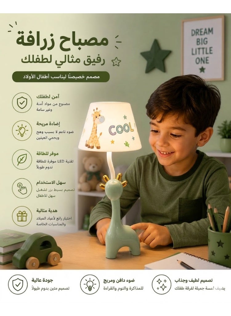 مصباح مكتب LED قابل لإعادة الشحن بتصميم كرتوني لطيف – إضاءة مرنة وقابلة للتعديل لغرف الأطفال والدراسة.إضاءة مريحة للعين: توفر تقنية LED إضاءة ناعمة وثابتة تقلل من إجهاد العين أثناء القراءة الطويلة. - Image 1