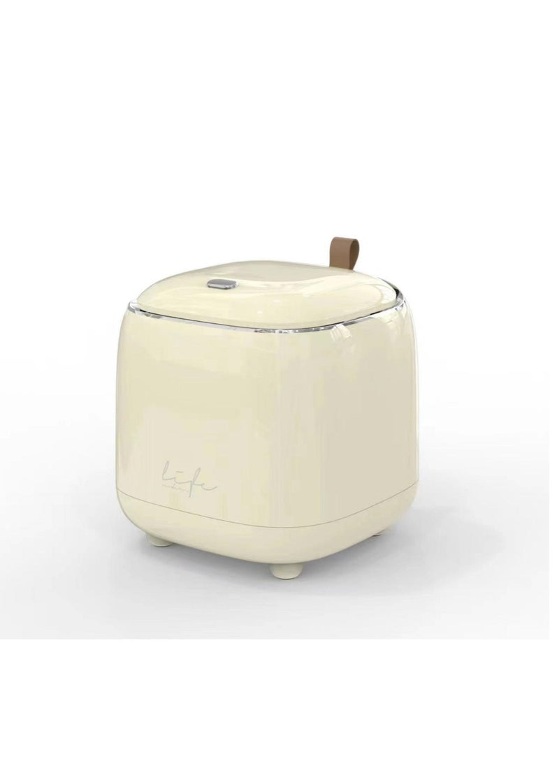 Tabletop Trash Can with Lid  Mini Bin Portable Countertop Garbage Can