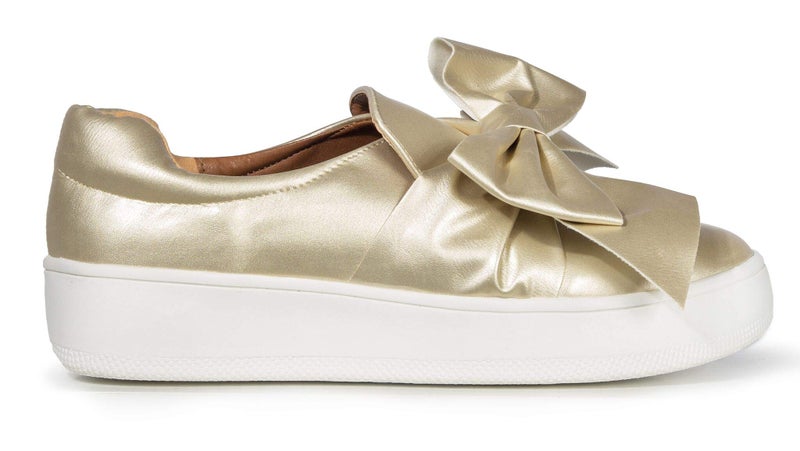 J. Adams Wally Platform Slip-On Shoes for Women â€“ Comfortable Sneakers with Bow - Image 2
