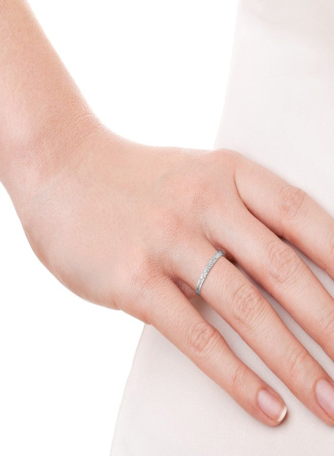 ايرافيدا خاتم فضي من إيرافيدا بتصميم إتيرنيتي مزدوج الجدائل (7) | خاتم مضفر بسيط للنساء | خاتم قابل للتكديس، مجوهرات عصرية - Image 3