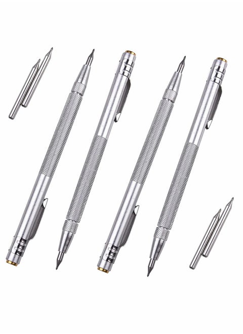 Tungsten Carbide Scriber with Magnet, 4 Pcs  Carbide Scriber Marking Tools with Extra 4 Replacement Marking Tip