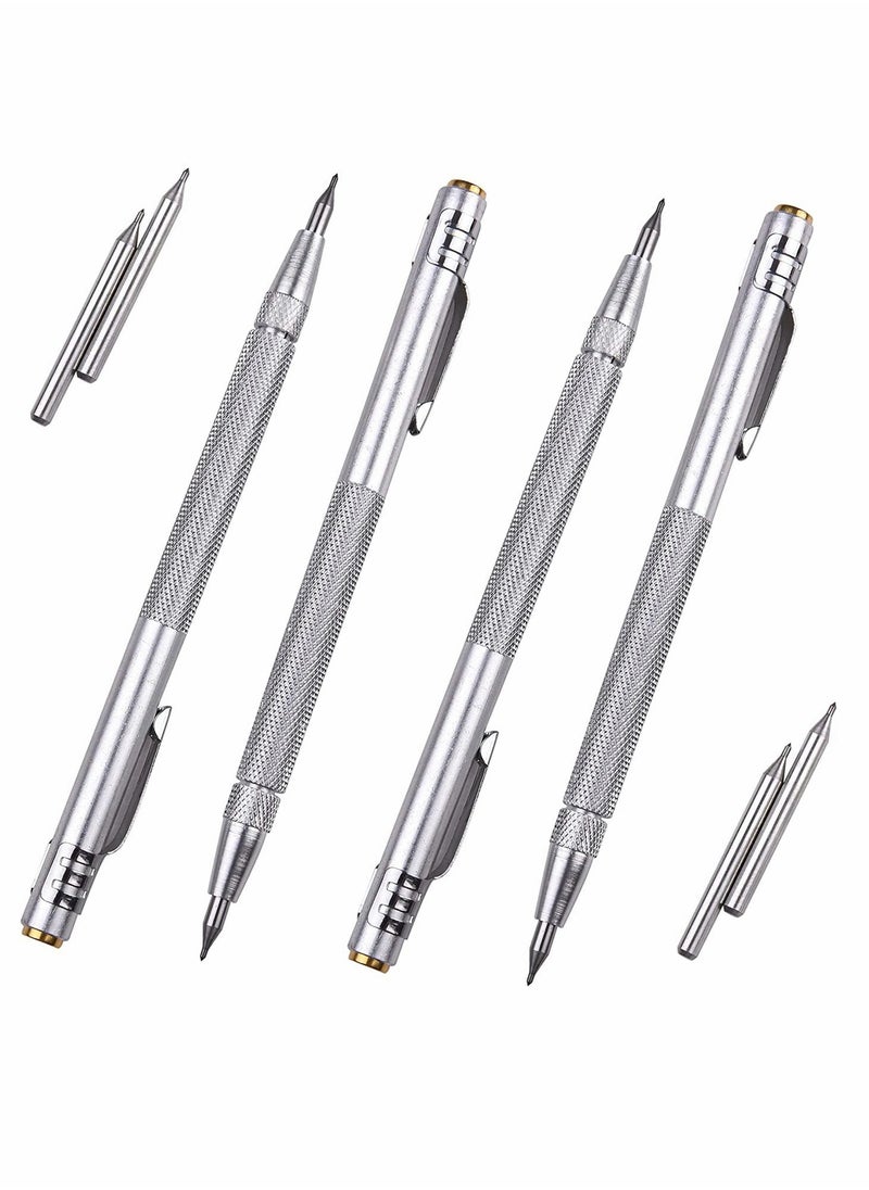 Generic - Tungsten Carbide Scriber with Magnet, 4 Pcs  Carbide Scriber Marking Tools with Extra 4 Replacement Marking Tip - Image 1