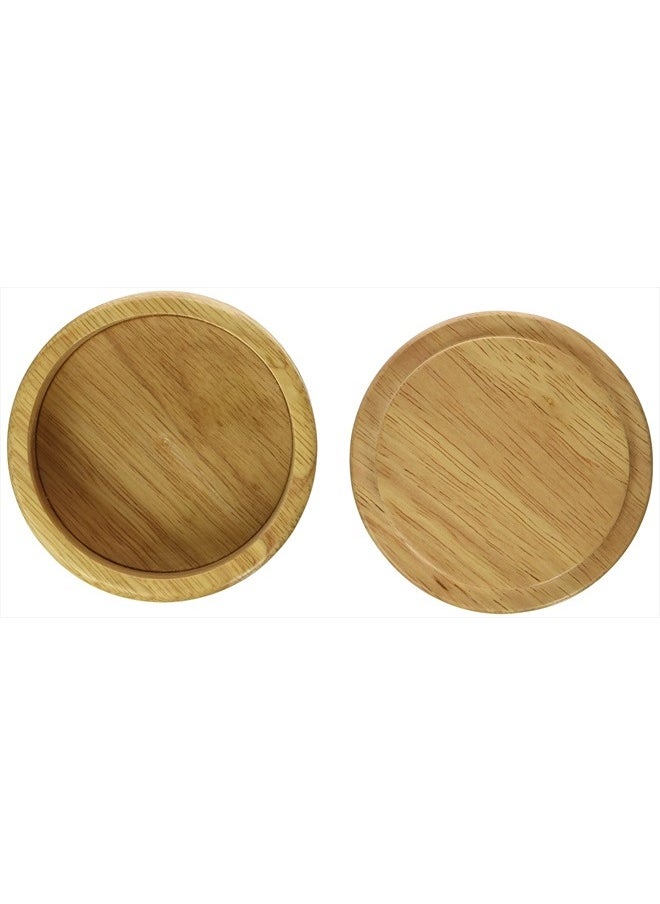 Kingsley Natural Wood Shave Shaving Bowl with Lid  - Image 2