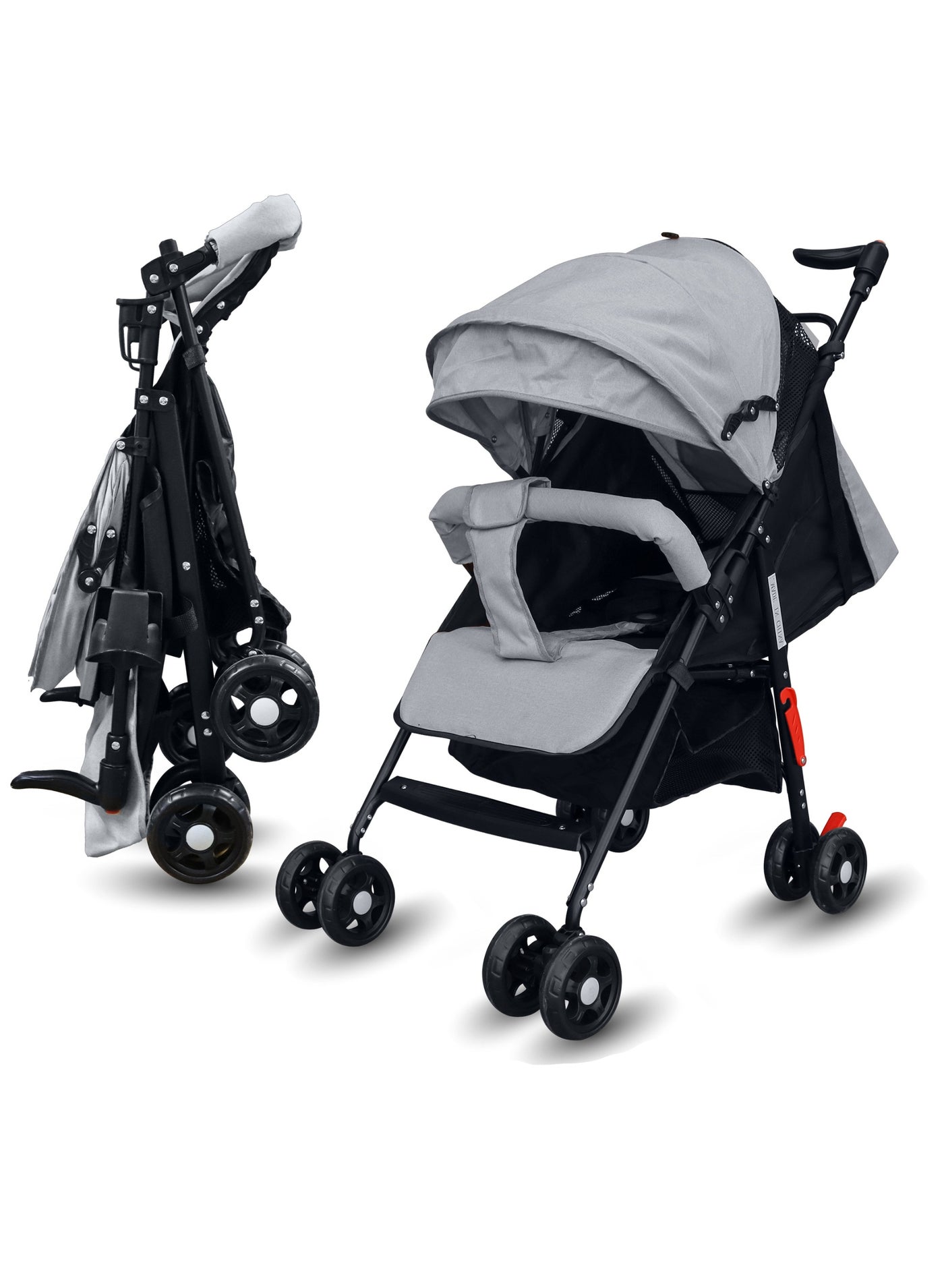 Lightweight Compact Baby Travel Stroller, One-Hand Foldable with Adjustable Handle & Backrest, Easy Car Trunk Storage, Pocket Stroller for Toddler, Ideal for Shopping & Walking