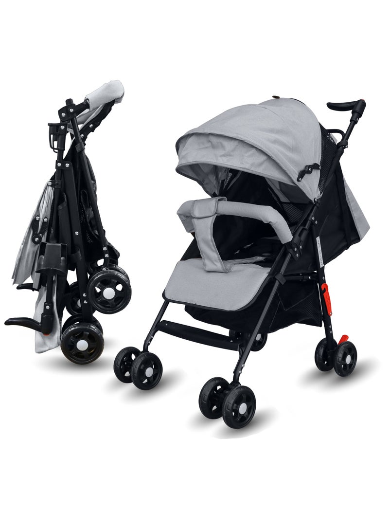 Lightweight Compact Baby Travel Stroller, One-Hand Foldable with Adjustable Handle & Backrest, Easy Car Trunk Storage, Pocket Stroller for Toddler, Ideal for Shopping & Walking