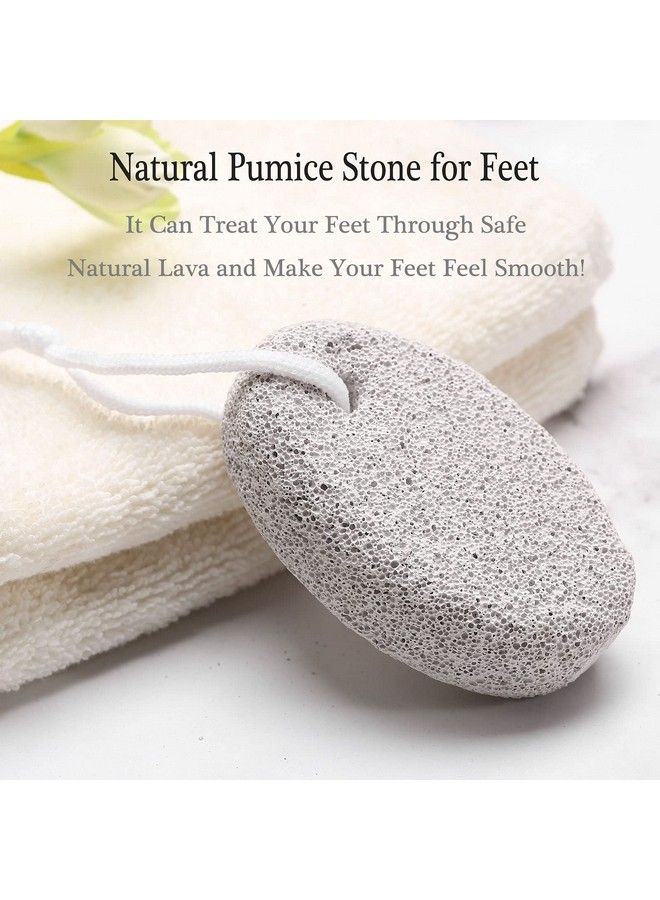 HOOMBOOM 2Pcs Natural Pumice Stone For Feet Hoomboom Lava Pedicure Tools Hard Skin Callus Remover For Men/Women Feet And Hands Natural Foot File Exfoliation To Remove Dead Skin - Image 5