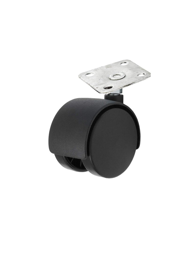 Caster Wheel Twin Plastic with Plate (set of 4PCS) - Image 1