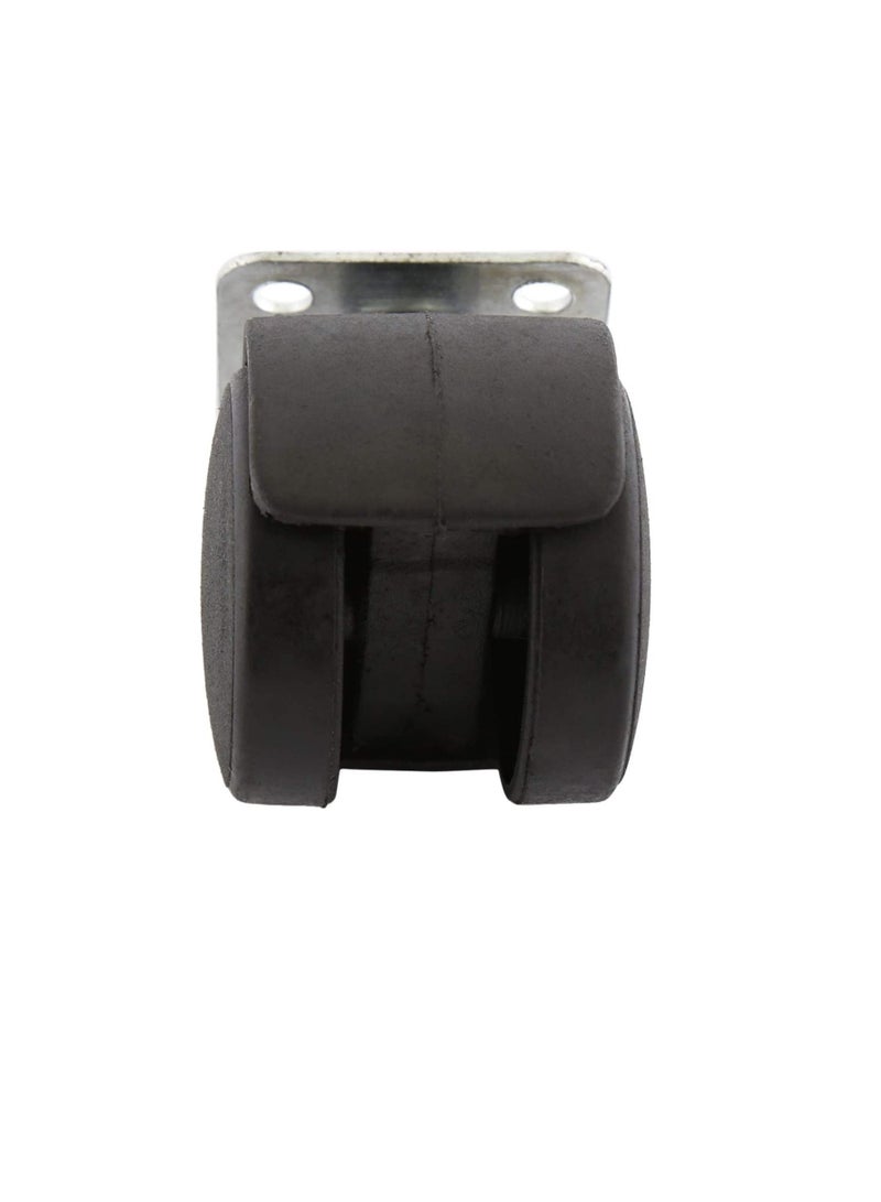 Caster Wheel Twin Plastic with Plate (set of 4PCS) - Image 3