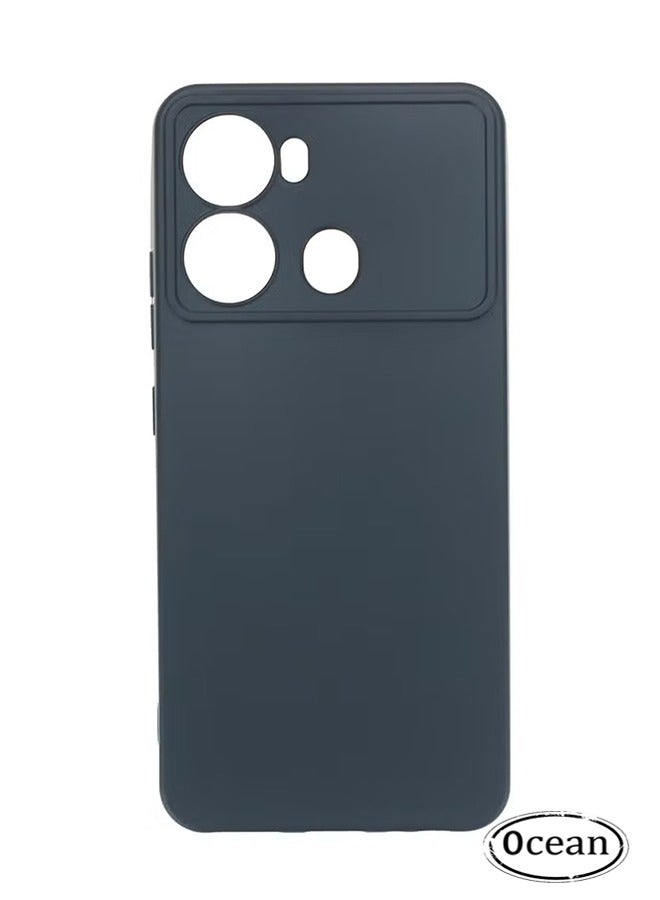 Ocean Itel P40/P662L Case,Slim Fit Soft Flexible TPU Matte Finish Coating Protective Cover，Raised Full Camera Protectio Phone Case for Itel P40/P662L, Black - Image 1