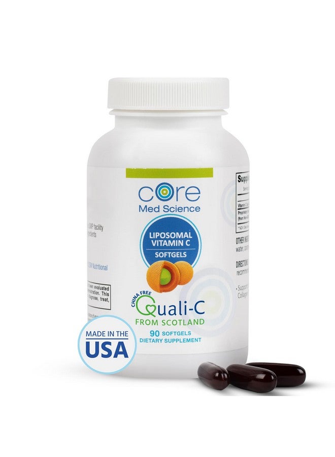Core Med Science Liposomal Vitamin C 1000mg by Core Med Science, 90 Softgels - Non-GMO Natural Liposomal Vitamin C Supplement That Promotes Healthy Skin - Immune System Booster for Adults, Supports Collagen Formation - Image 1