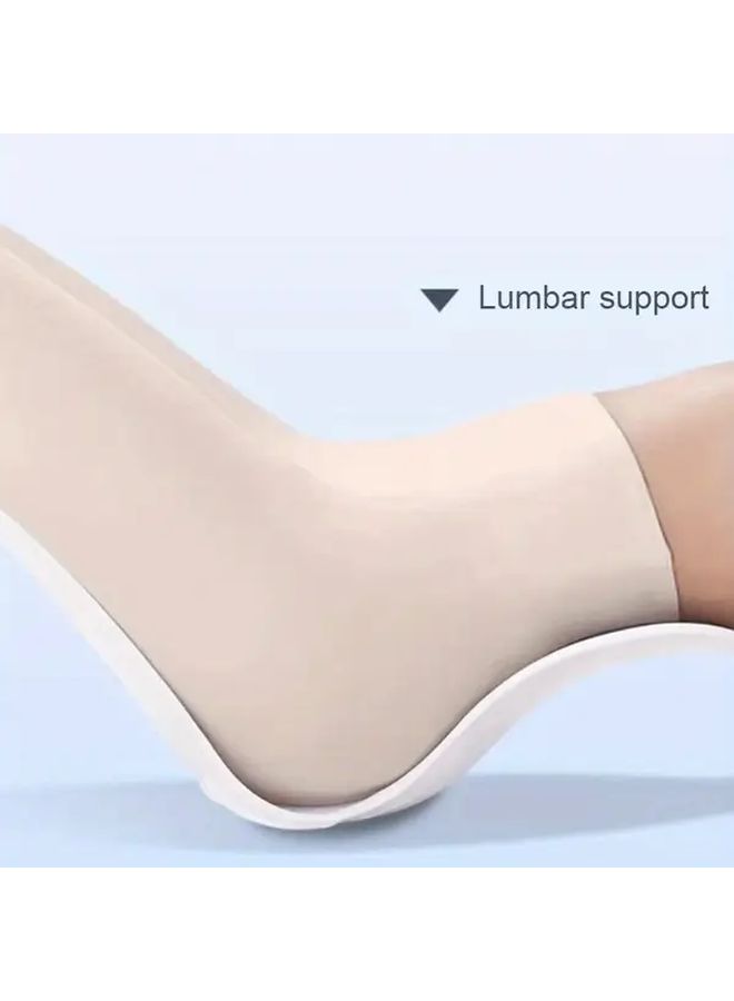 Grey Ergonomic Seat Cushion with Honeycomb Breathable Design for Lumbar Support Office Comfort - Image 1