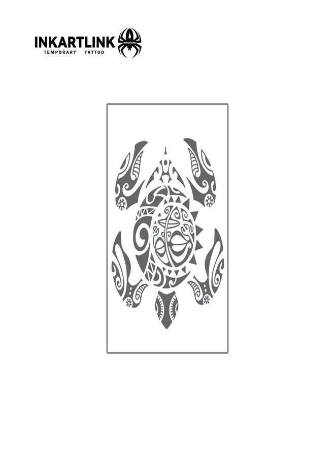 INKARTLINK Semi Permanent Tattoos, 3 Sheets of Small Temporary Tattoos, Adult Art Designs, Party Favors, Waterproof, Realistic, No Adhesive, No Reflective, Lasts 1-2 Weeks (Turtle Totem) - Image 4