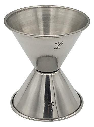 Hudson & Lane Stainless Steel Cocktail Barware Double Measuring Jigger 1 oz x 1.5 oz - Image 3