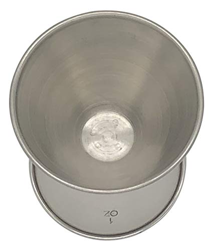Hudson & Lane Stainless Steel Cocktail Barware Double Measuring Jigger 1 oz x 1.5 oz - Image 2