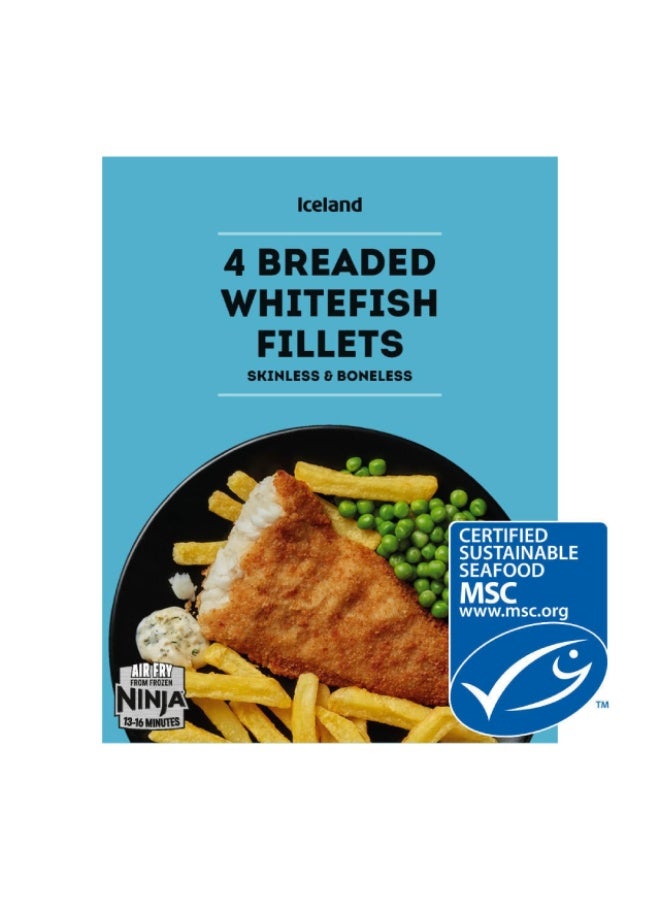 Breaded Fish Fillet, Whitefish - 400g, UK