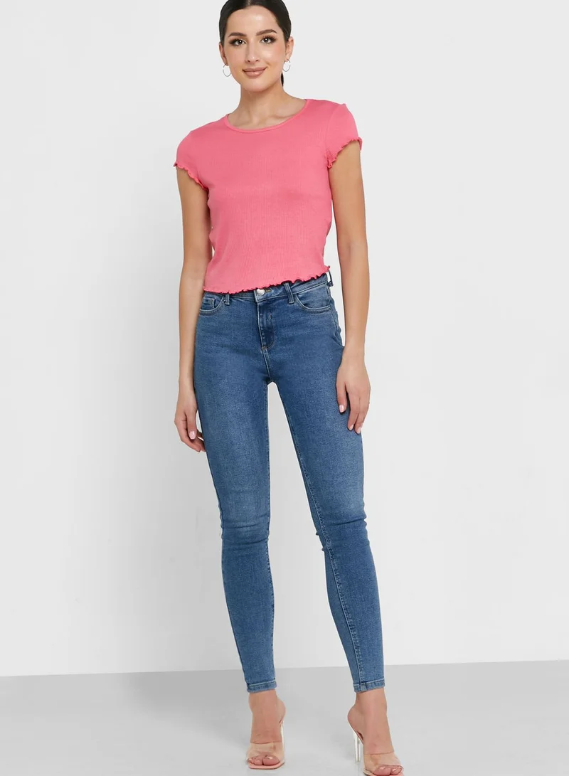 VERO MODA Ribbed Top (Pack Of 2)