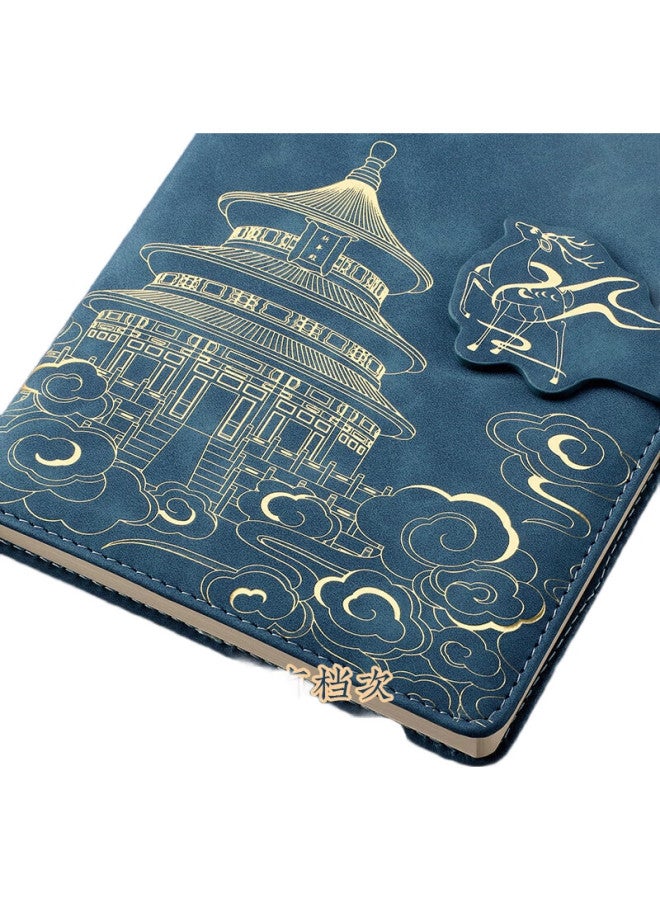 Ujia [Lowest Price Online] Ujia National Trend Notebook Gift Box Set, Forbidden City Bookmark, Chinese-Style Creative Journal, High-Quality Stationery, Graduation Party Favor, Business Souvenir, Teacher'S Day Gift, Corporate Customization - Image 1