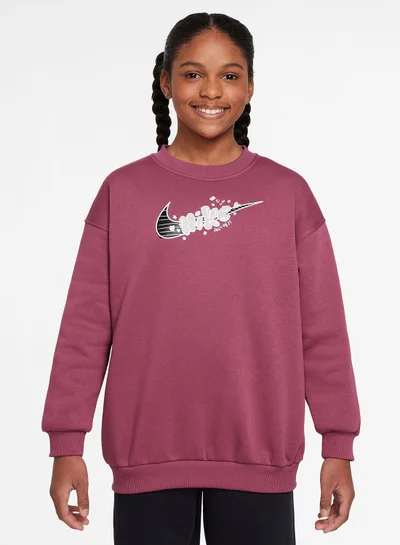 Nike Youth Nsw Club Fleece Oversized Sweatshirt