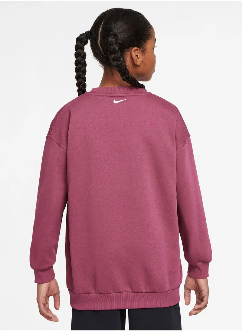 Nike Youth Nsw Club Fleece Oversized Sweatshirt