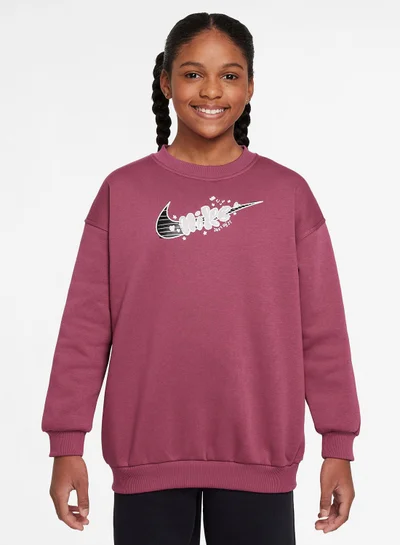 Nike Youth Nsw Club Fleece Oversized Sweatshirt