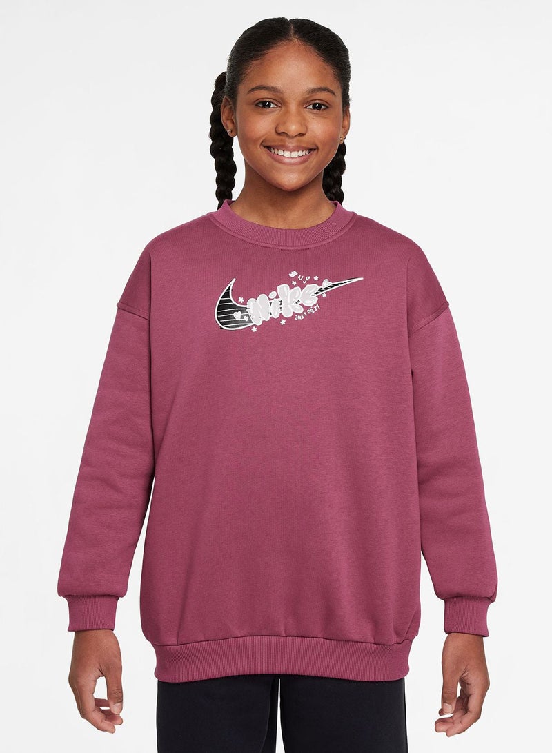 Nike Youth Nsw Club Fleece Oversized Sweatshirt - Image 1