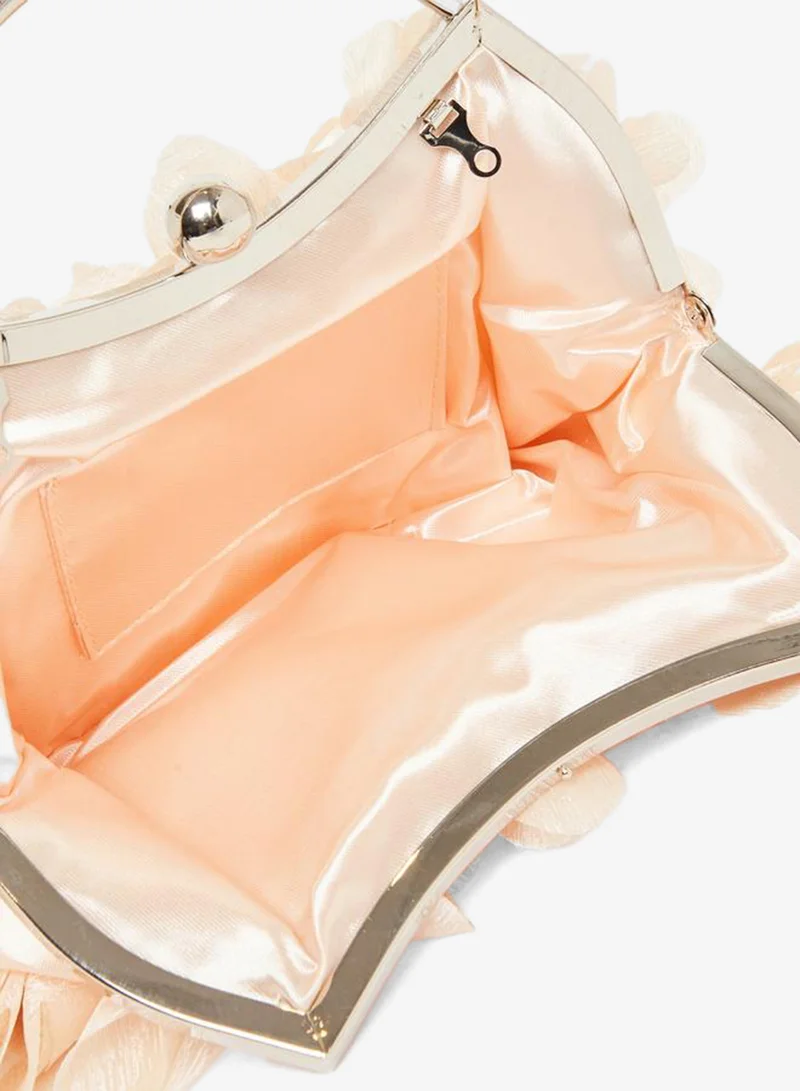 Styli  Beige Floral Clutch Bag for Women | Best Price UAE