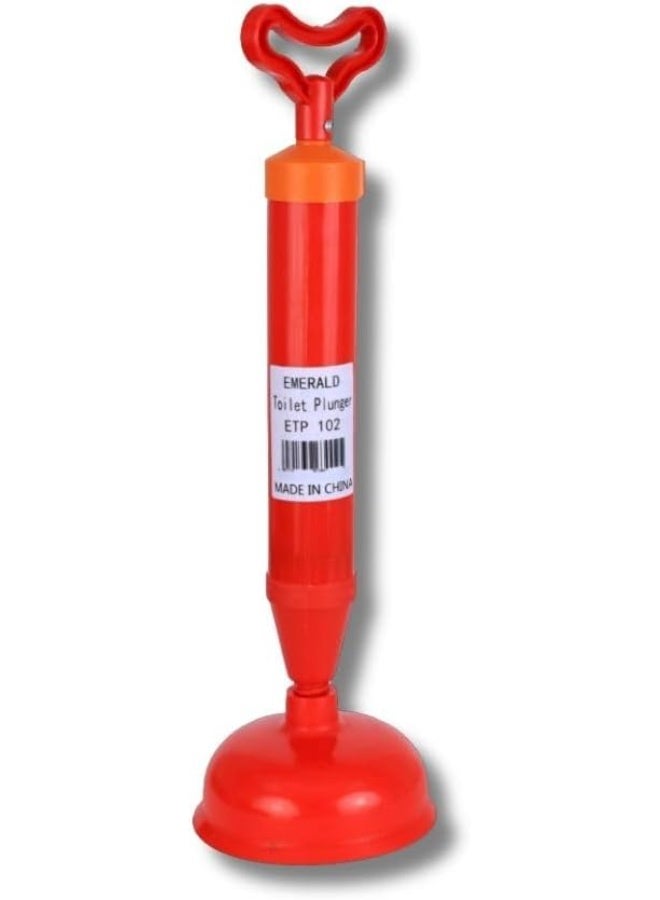 Emerald One Shot High Pressure Toilet Air Plunger – Toilet Cleaner & Powerful Unblocker, Easy to Clean & Store – Instant Solution for Sink Drains & Clogged Toilets - Image 1