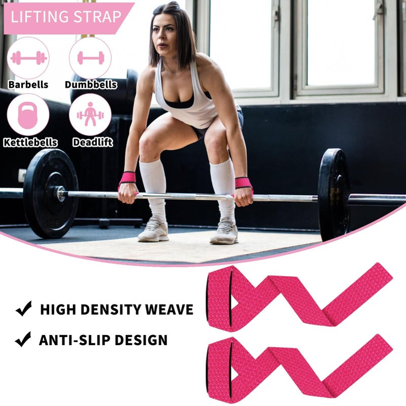 SINYWAY Barbell Pad Set, 10 Pcs Barbell Squat Pad for Hip Thrusts, Lunges, Leg Day with 2 Gym Ankle Straps, 3 Hip Resistance Bands, 2 Lifting Strap, Barbell Pad and Carry Bag - Image 5