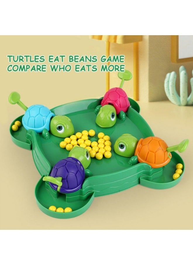 GGEROU - Turtle Eating Beans Game Greedy Little Turtle Parent-Child Interaction Puzzle Toy - Image 1