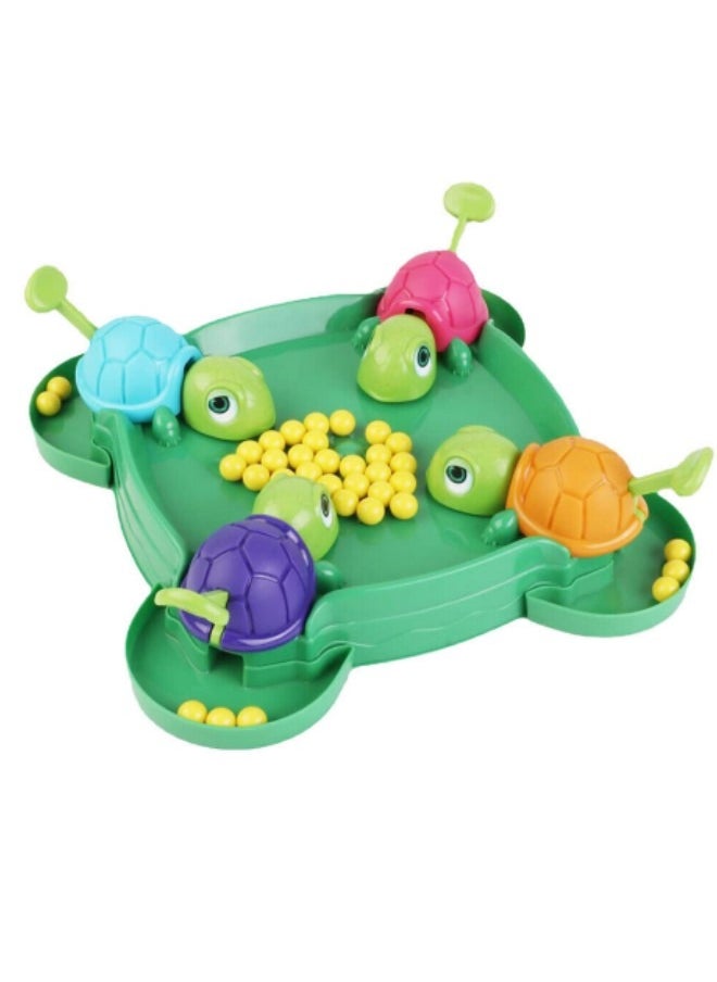GGEROU - Turtle Eating Beans Game Greedy Little Turtle Parent-Child Interaction Puzzle Toy - Image 1
