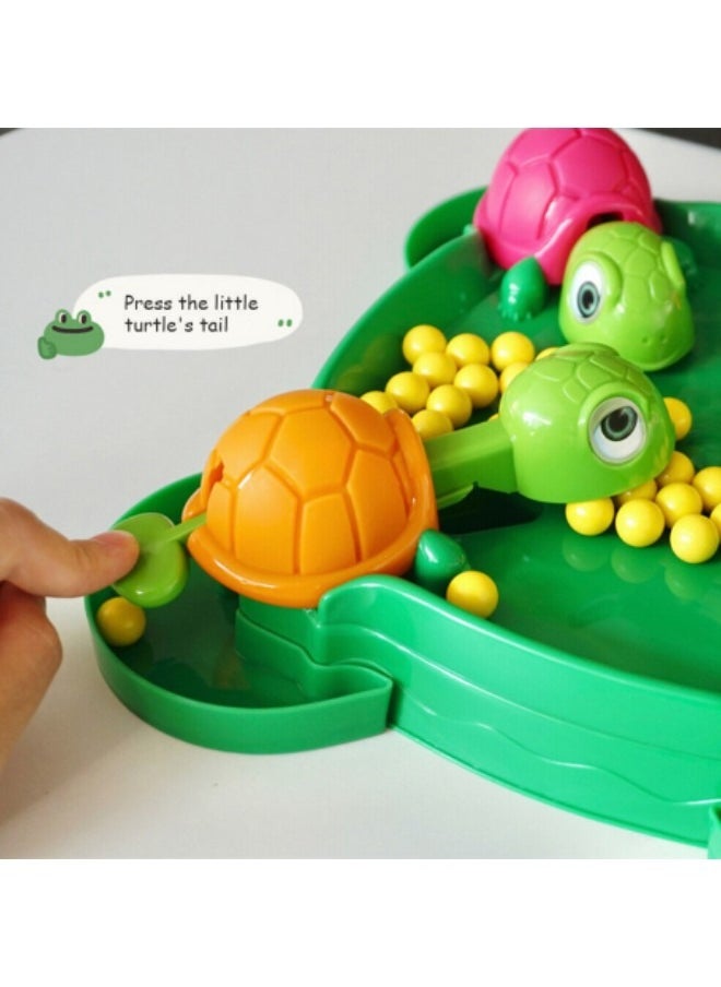 GGEROU - Turtle Eating Beans Game Greedy Little Turtle Parent-Child Interaction Puzzle Toy - Image 1