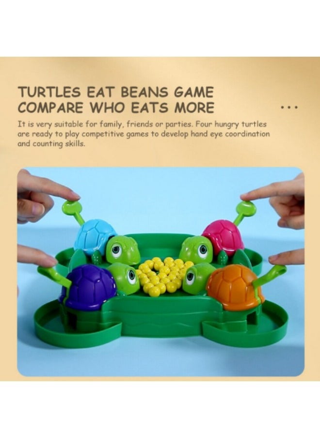 GGEROU - Turtle Eating Beans Game Greedy Little Turtle Parent-Child Interaction Puzzle Toy - Image 1
