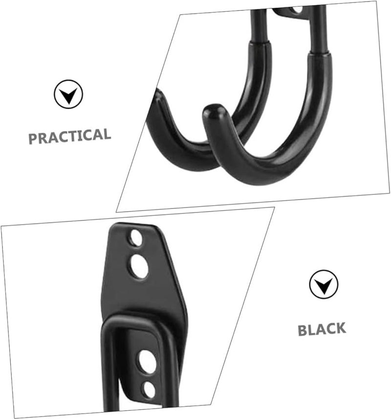 خطافات حائطية ثقيلة 4 قطع لأدوات الحديقة ودراجة الهواء وتخزين المرآب ورفوف التخزين - Image 5