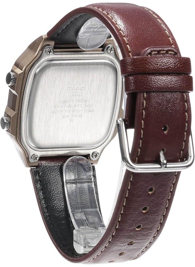 CASIO Digital Leather Strap Men's Watch AE-1200WHL-5AV - Image 2