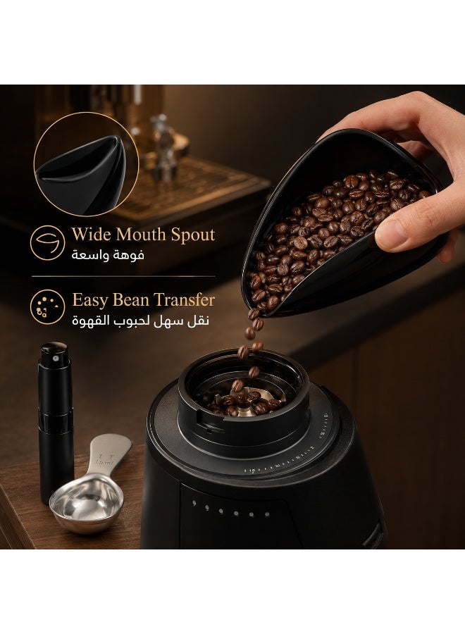 Coffee Dosing Cup with RDT Spray Bottle and Measuring Coffee Scoop, 20g-30g Espresso Bean Dosing Cup, Single Dose Coffee Bean Container with Wide Mouth Spout, Coffee Grinder Accessories for Home Barista - Image 2