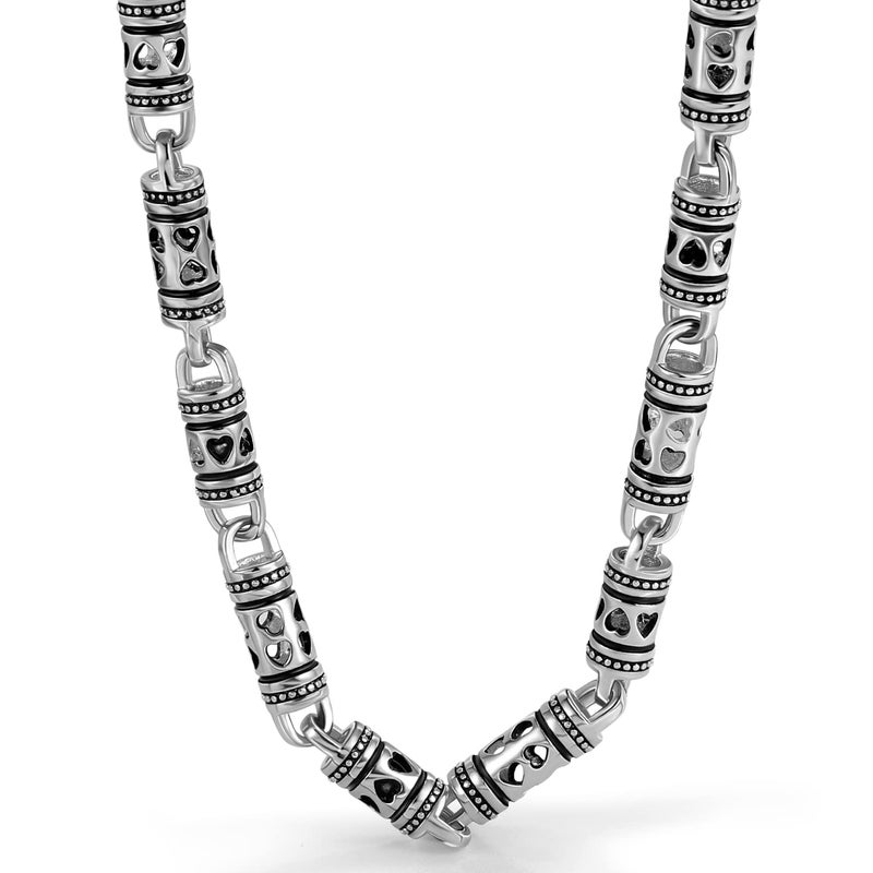 Dankadi Vintage Chic 4.5mm Curb Mens Necklace -100% Sterling Silver Cylindrical Box Chain Italy Jewelry -Neck Link Chains For Man Women 20" 22" 24" inch (24) - Image 1