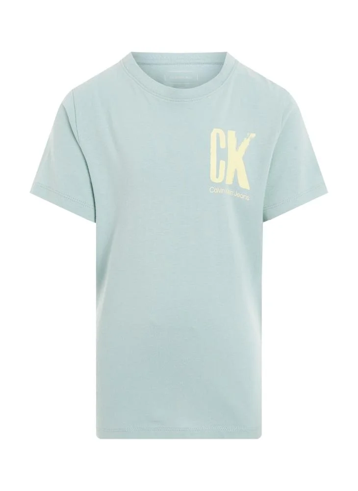 Calvin Klein Jeans Kids  Graphic Print Crew Neck T-Shirt