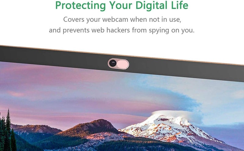 CloudValley غطاء كاميرا منزلق فائق النحافة، غطاء كاميرا ويب لجهاز MacBook Air، اللابتوب، iMac، الكمبيوتر المكتبي، PC، MacBook Pro، iPad، iPhone 8/7/6، حماية كاميرا الويب للخصوصية [2 عبوات]، وردي - Image 4