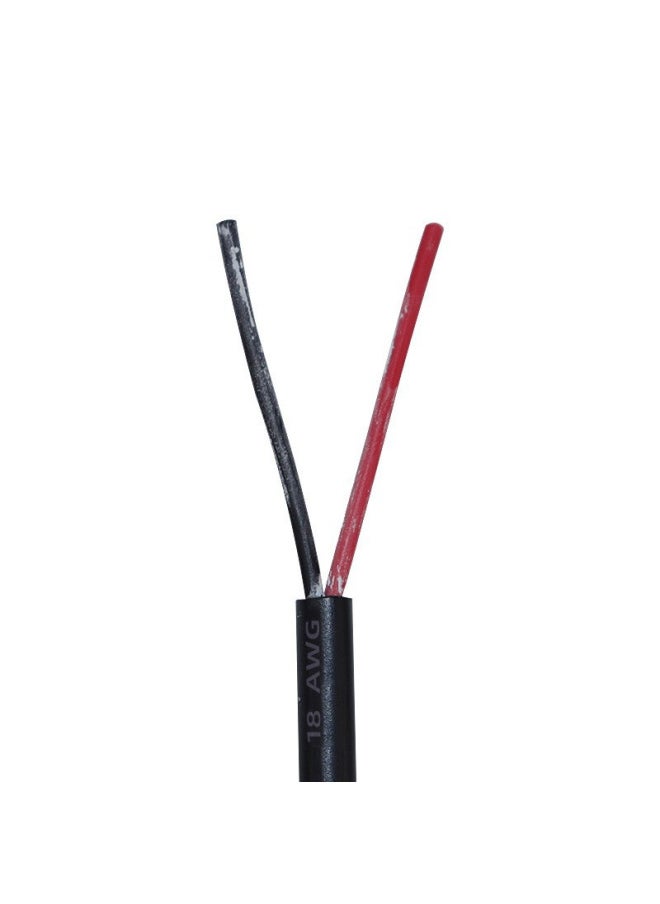 Generic - Positive UL2464 Two-core Power Cord Multi-core Pure Copper American Standard Powder Sheathed Audio Cable Ul Electronic Wire-Color:Black Four Core 22awg - Image 1